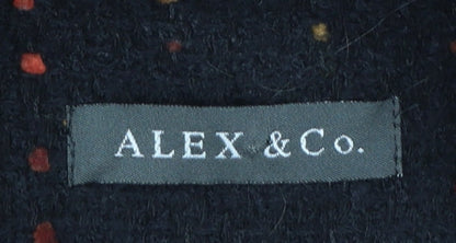 Alex & Co. Women’s Black Wool Blend Tweed Blazer Size 16