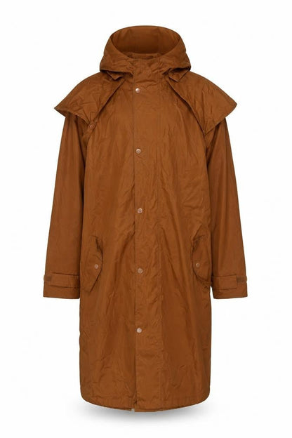 Cotton Traders Men's Brown XS Waterproof Hooded Rain Coat