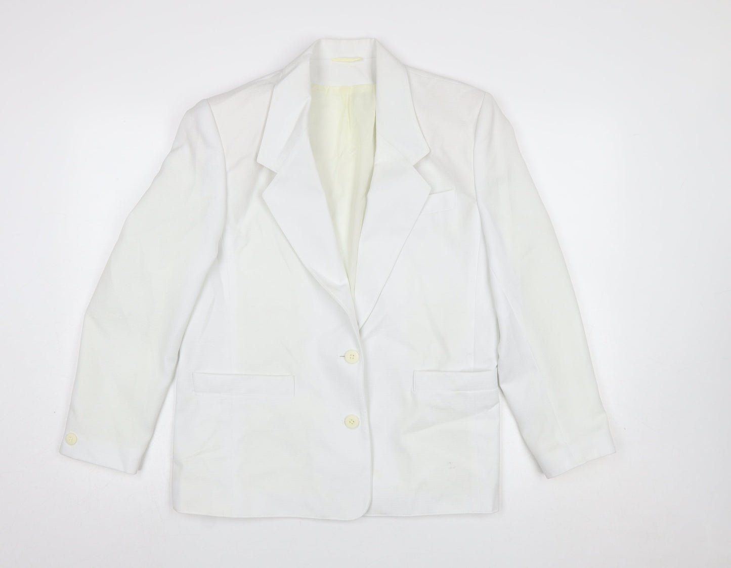 Womens UK Size 12 Littlewoods Regular White Blazer