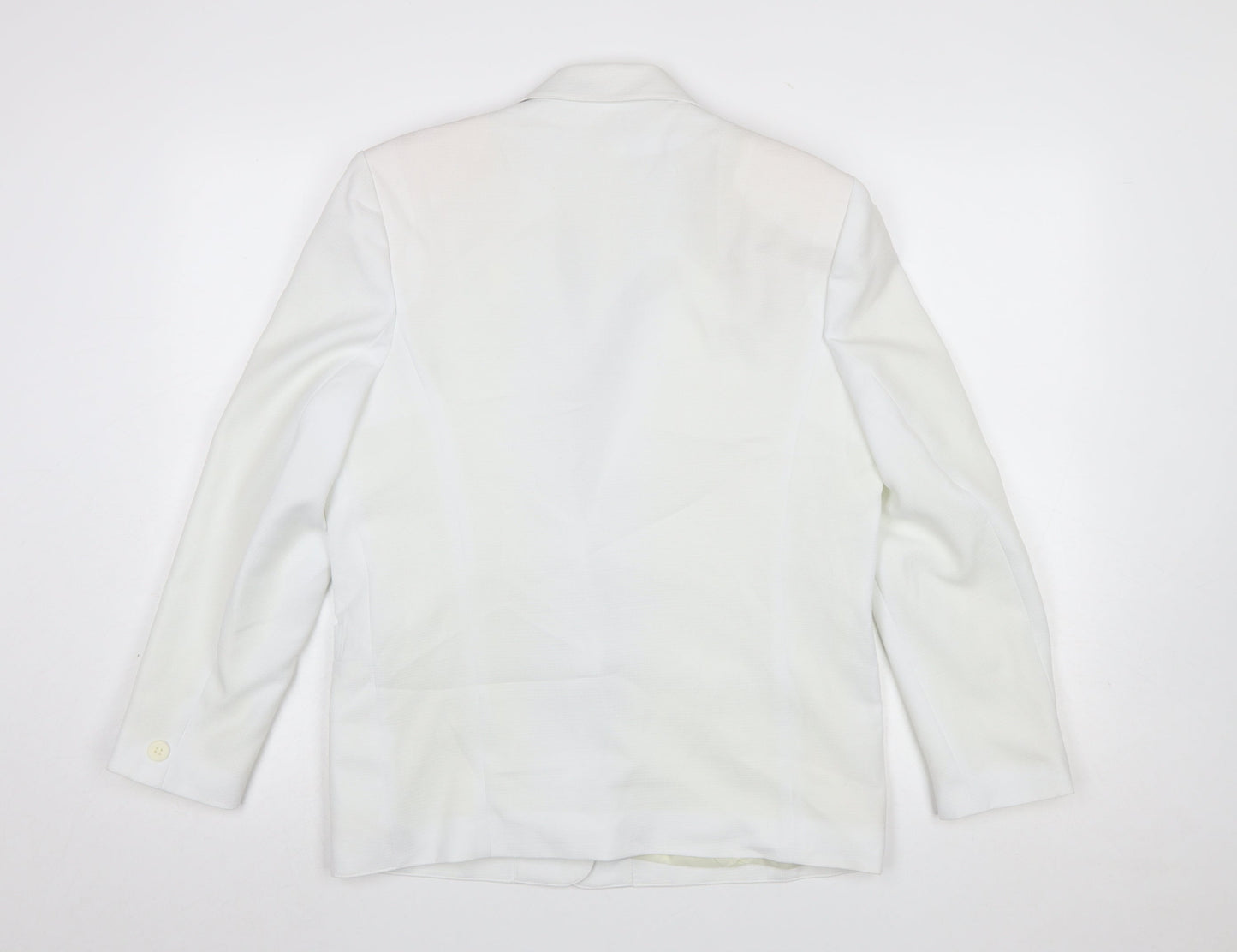Womens UK Size 12 Littlewoods Regular White Blazer