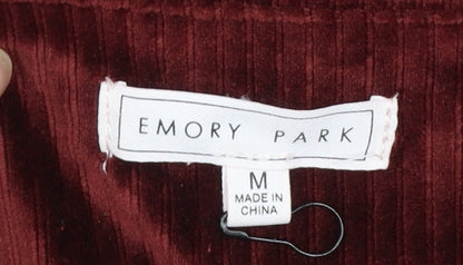 Womens UK Size M Emory Park One-Piece Red Jumpsuit