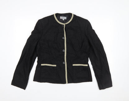 Womens UK Size 12 Marks and Spencer Regular Black Blazer