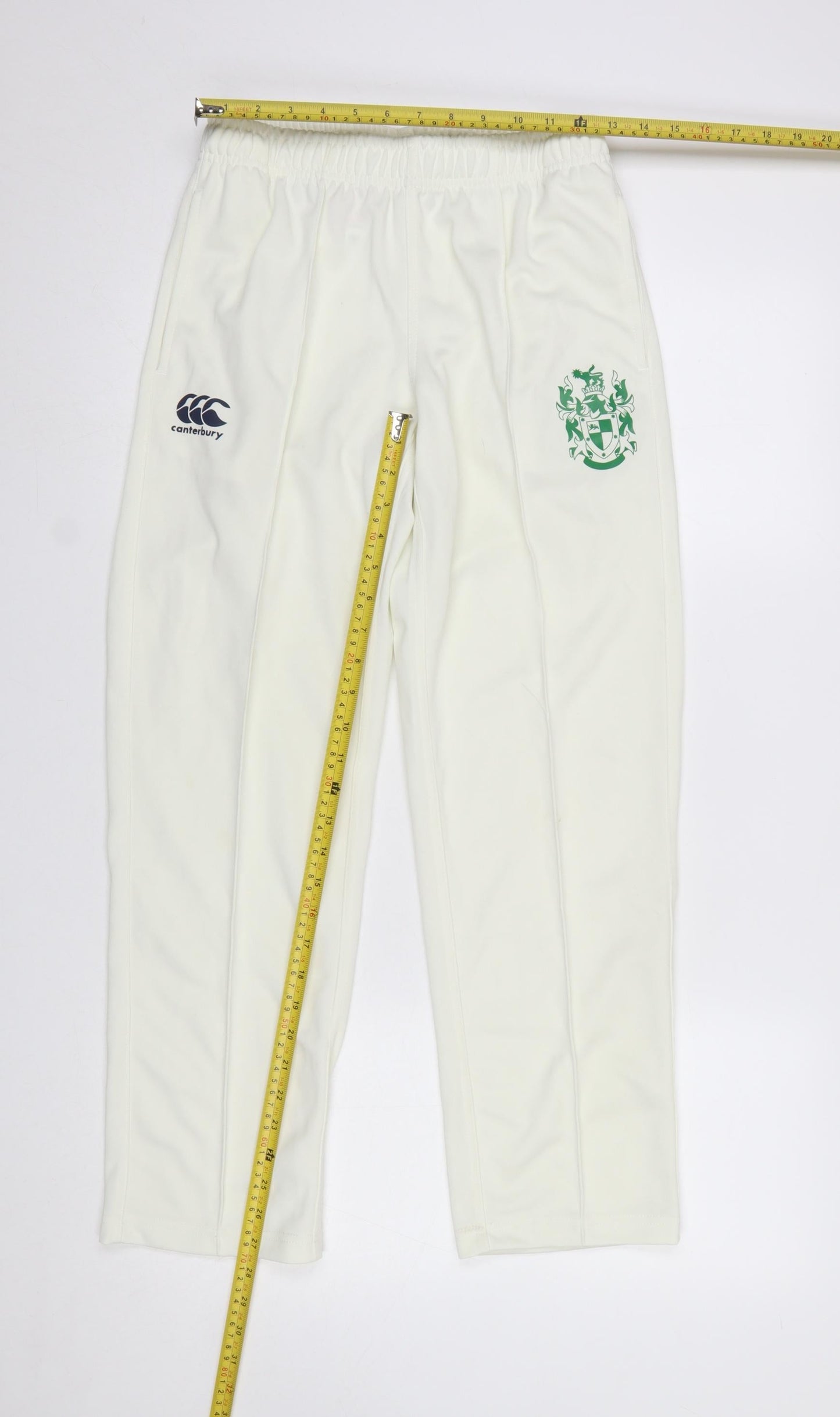 Boys UK Size 14 Years Canterbury Regular Fit Jogger White Trousers