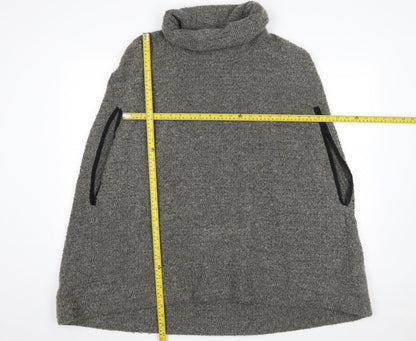 Womens UK Size 14 NEXT Grey Cape Jumper