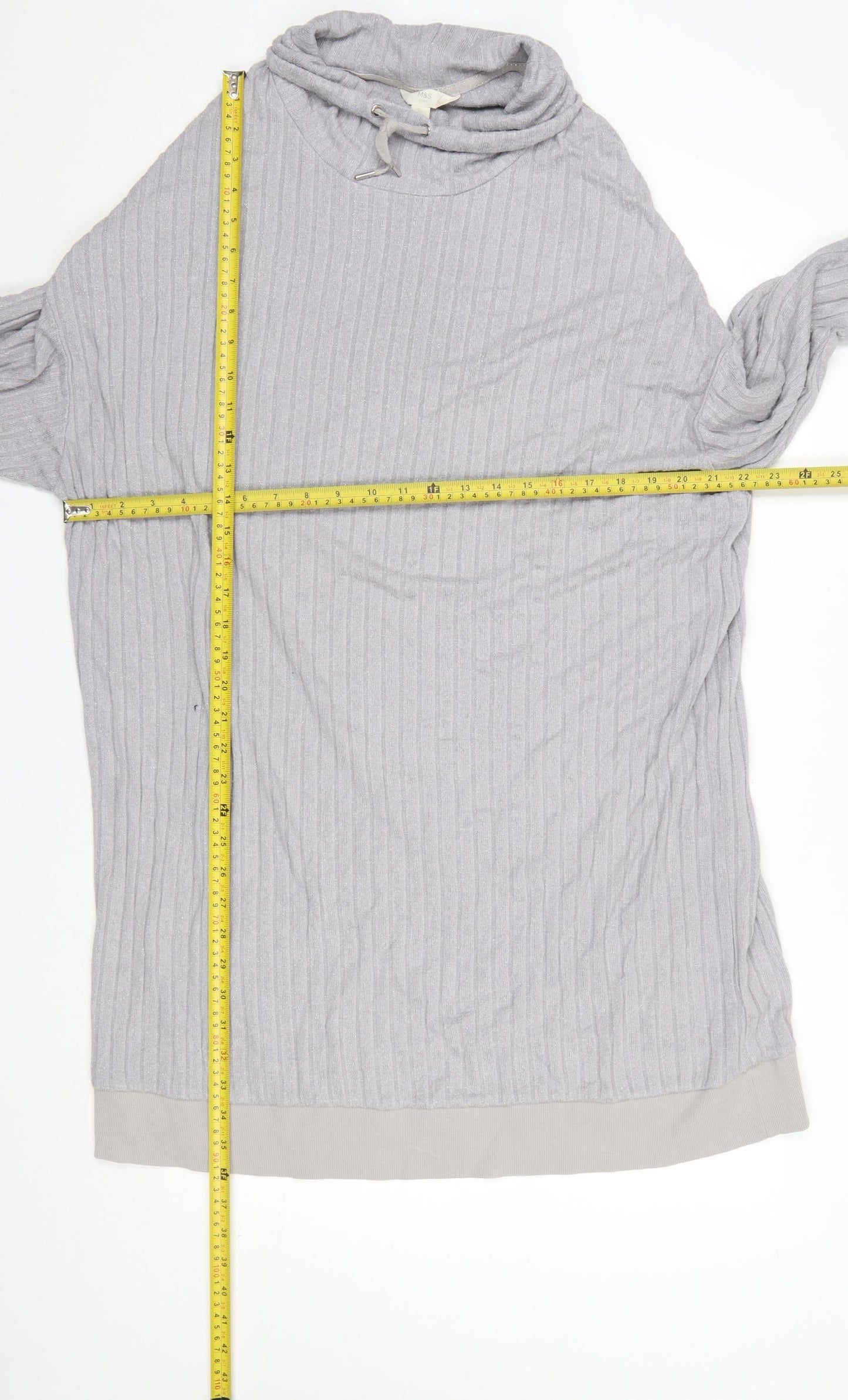 Womens UK Size L Marks and Spencer Grey Pullover Sweatshirt