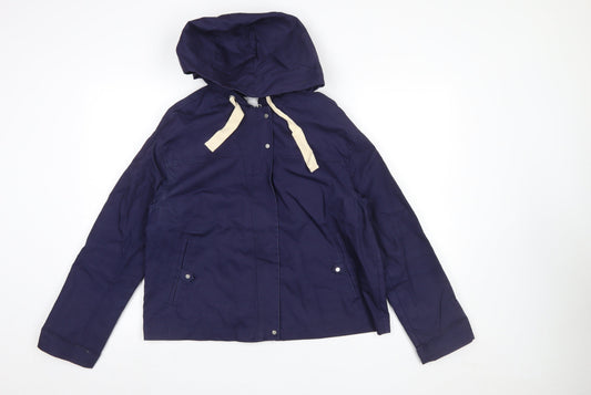 Womens UK Size 12 R Essentiel Blue Anorak Coat