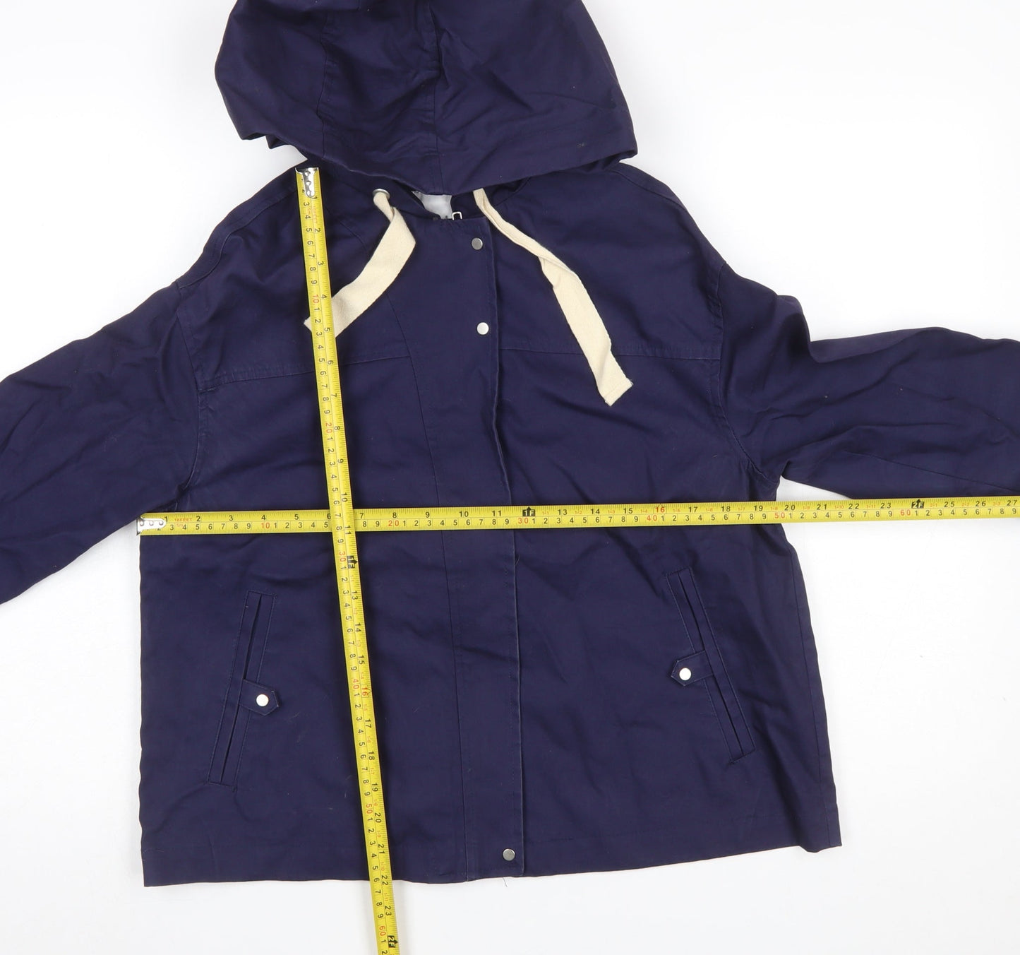 Womens UK Size 12 R Essentiel Blue Anorak Coat
