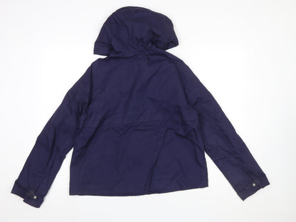 Womens UK Size 12 R Essentiel Blue Anorak Coat