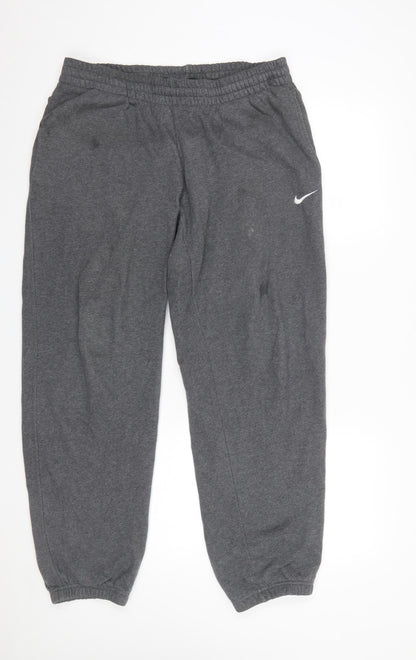 Mens UK Size M Nike Regular Fit Sweatpants Grey Trousers