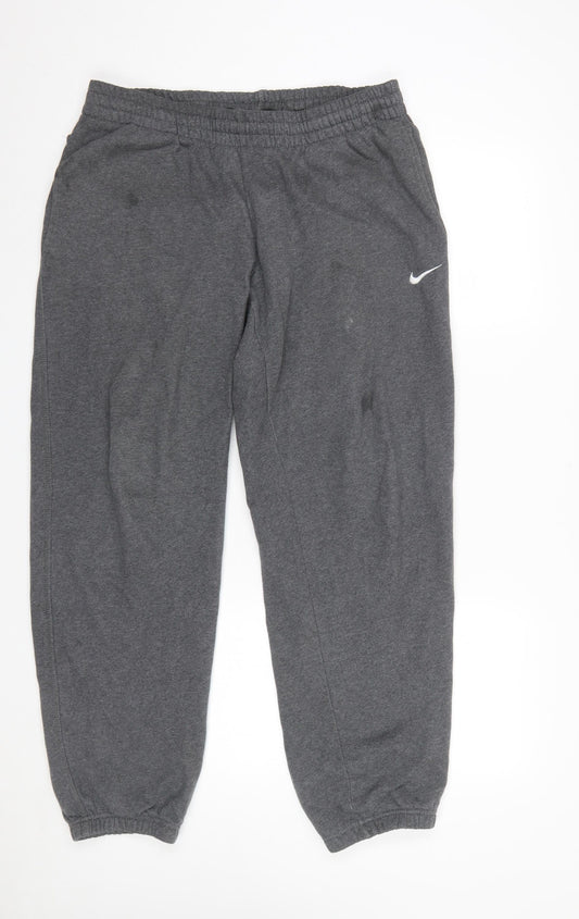 Mens UK Size M Nike Regular Fit Sweatpants Grey Trousers