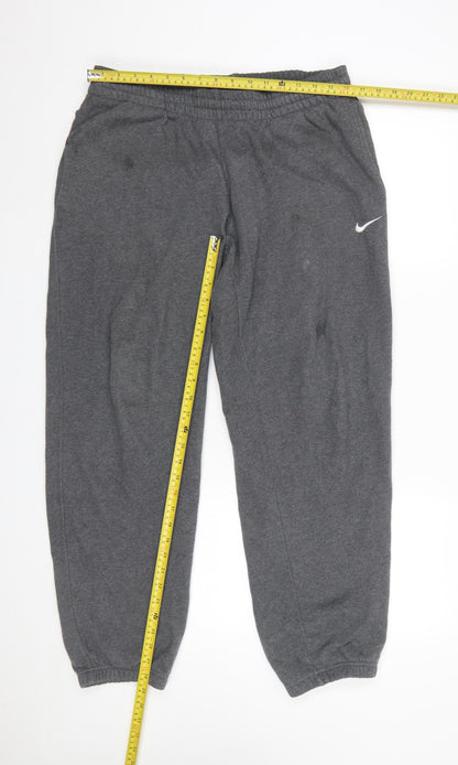 Mens UK Size M Nike Regular Fit Sweatpants Grey Trousers