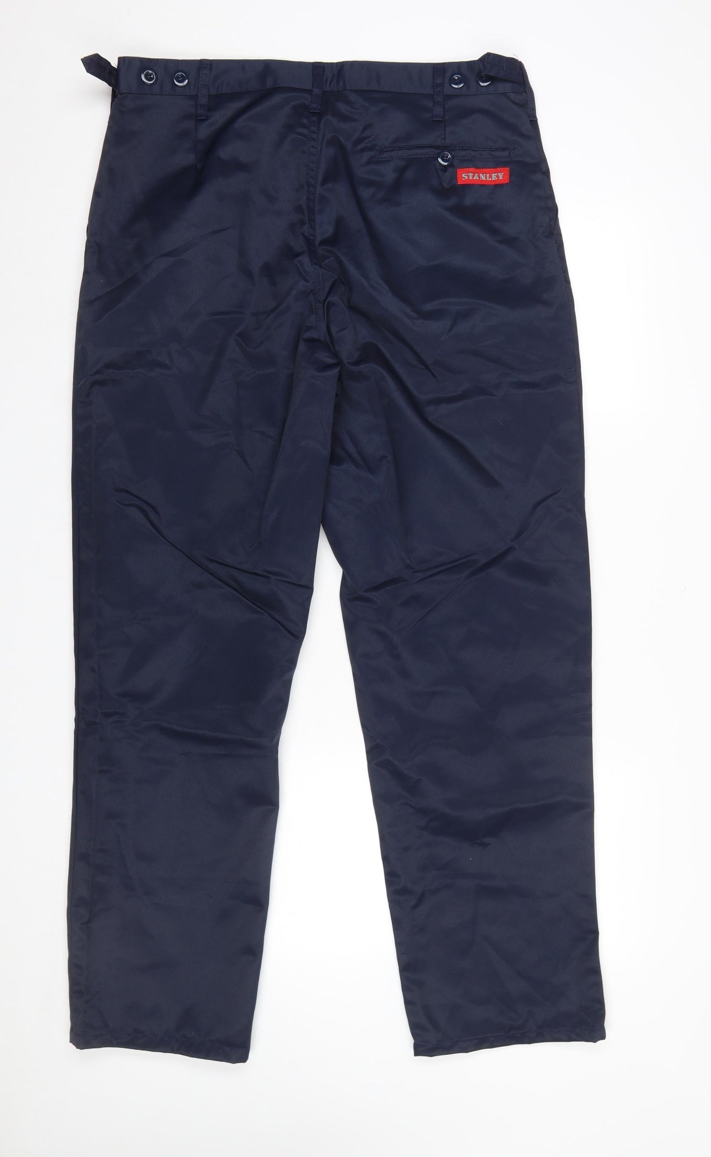 Mens UK Size 36 Stanley Regular Fit Workwear Blue Trousers