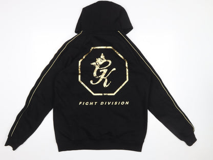 Mens UK Size L Gym King Black Full Zip Hoodie