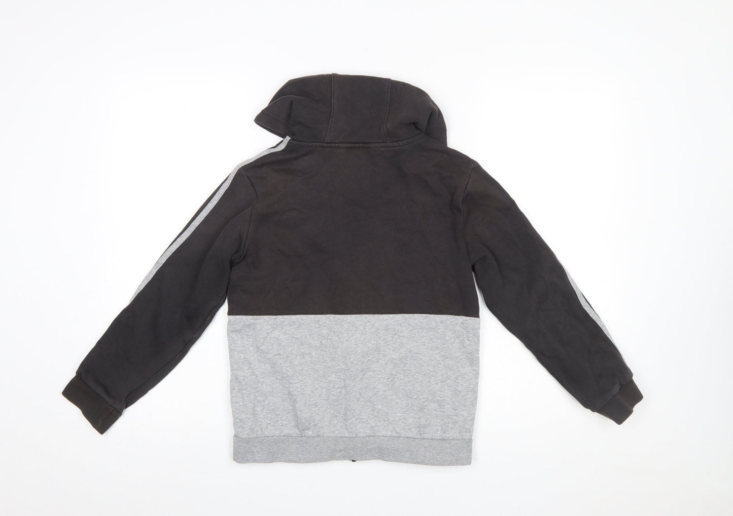 Boys UK Size 11-12 Years adidas Black Full Zip Hoodie