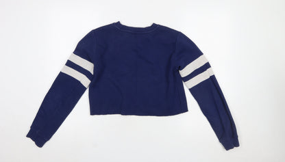 Womens UK Size 8 Topshop Blue Pullover Sweatshirt