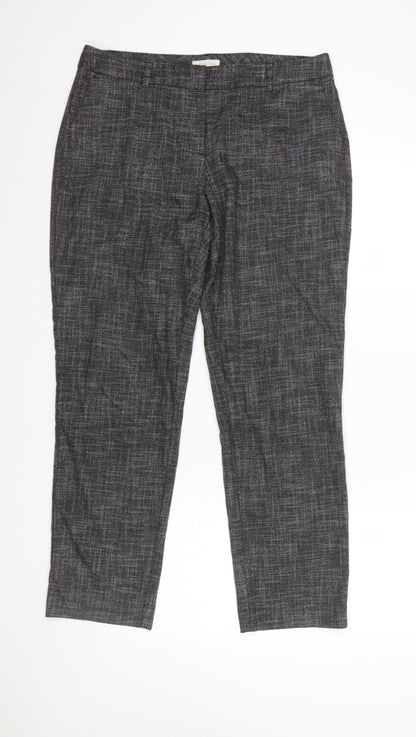Monsoon Women Black Size 14 Straight Leg Trousers