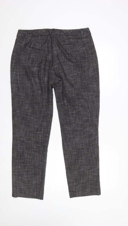 Monsoon Women Black Size 14 Straight Leg Trousers