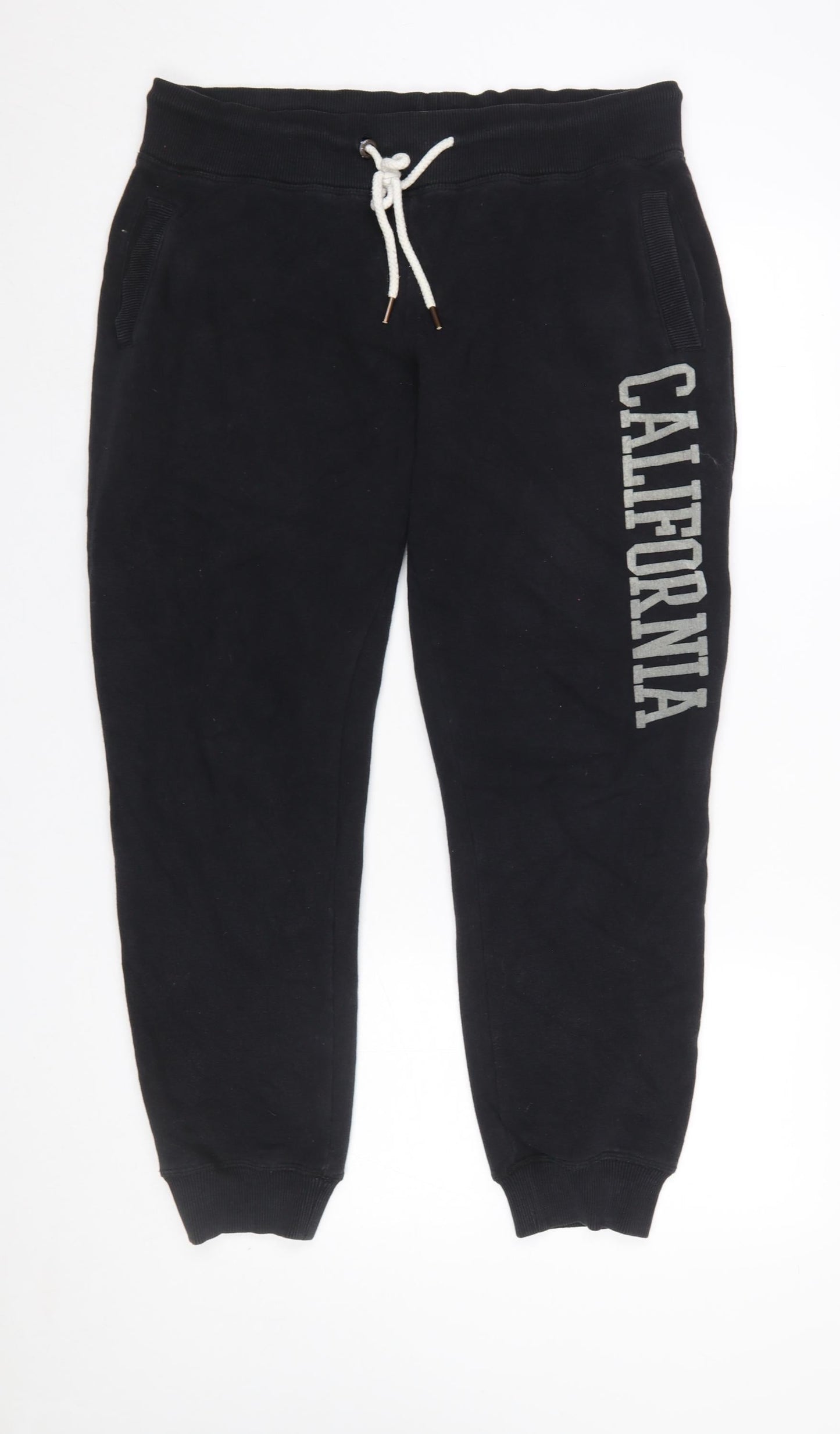 Womens UK Size XL SoulCal & Co Regular Fit Jogger Black Trousers