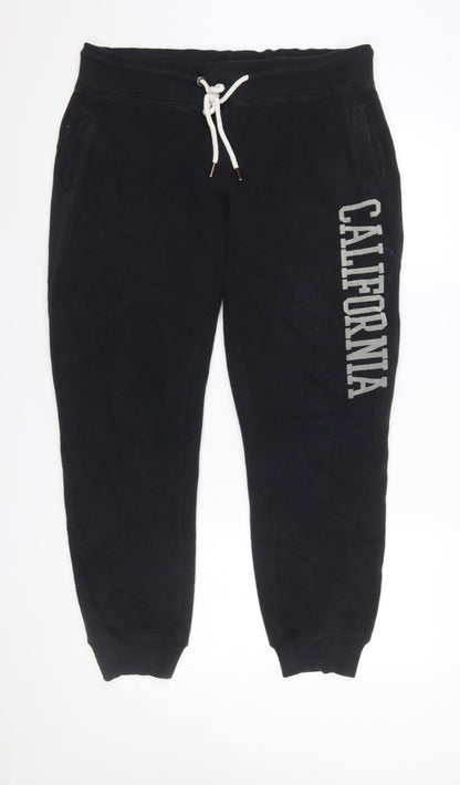 Womens UK Size XL SoulCal & Co Regular Fit Jogger Black Trousers