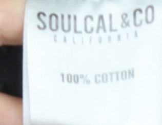 Womens UK Size XL SoulCal & Co Regular Fit Jogger Black Trousers