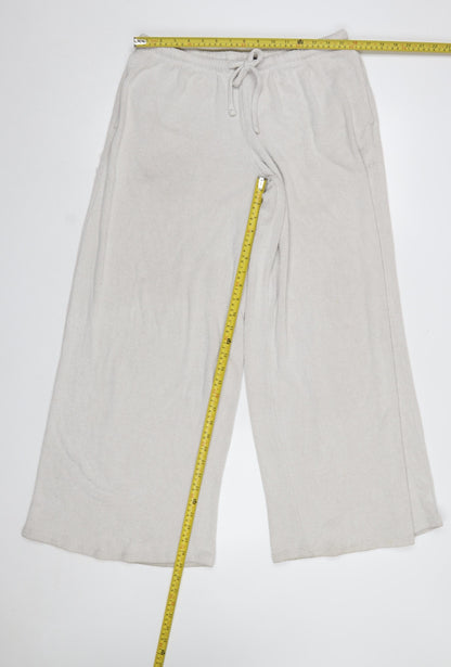 Womens UK Size M ASOS DESIGN Relaxed Fit Sweatpants Beige Trousers