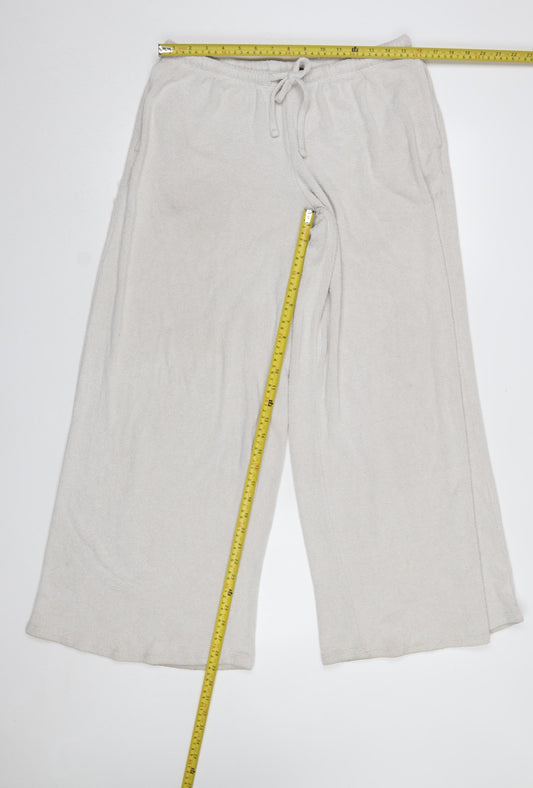 Womens UK Size M ASOS DESIGN Relaxed Fit Sweatpants Beige Trousers