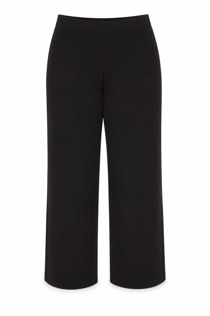 Womens UK Size 12 BM Regular Fit Business Casual Workwear Black Trousers