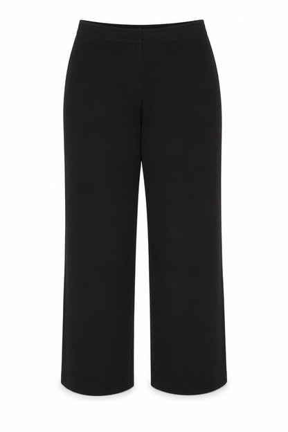 Womens UK Size 12 BM Regular Fit Business Casual Workwear Black Trousers