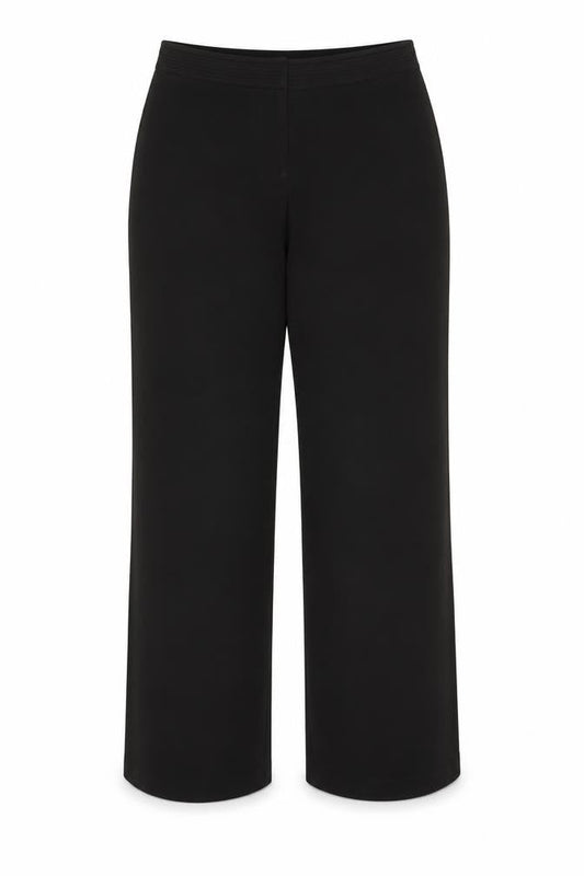 Womens UK Size 12 BM Regular Fit Business Casual Workwear Black Trousers