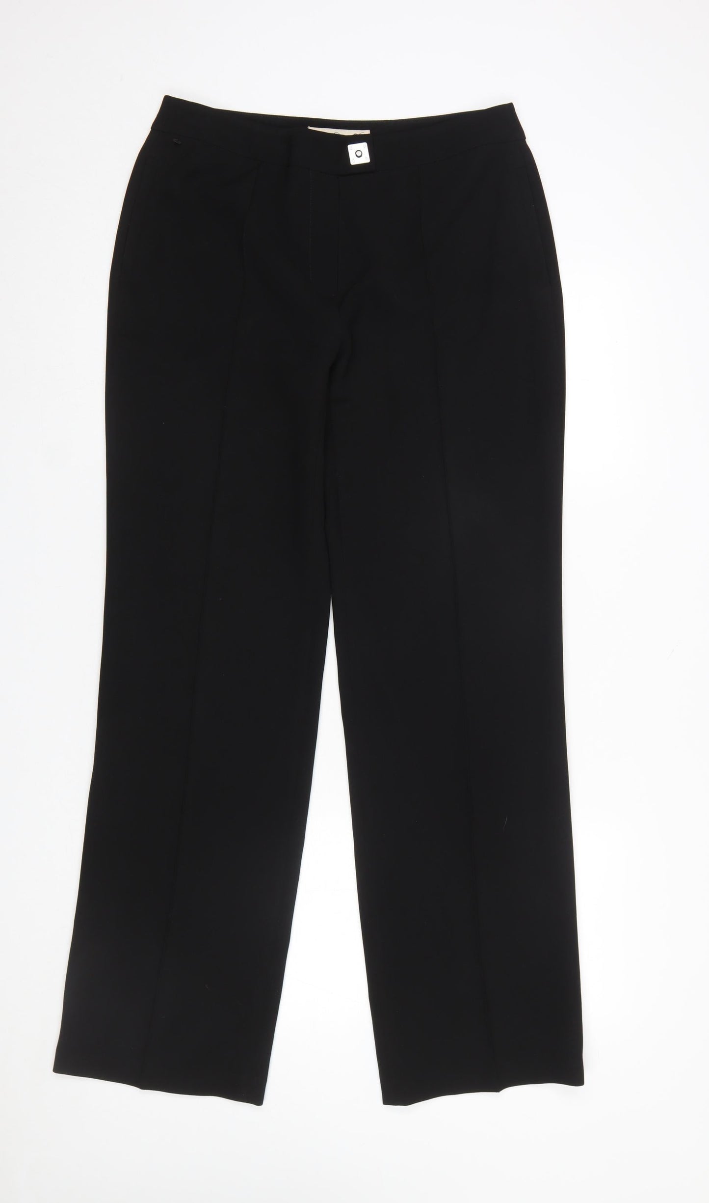 Womens UK Size 12 Damsel in a Dress Slim Fit Dress Pants Black Trousers