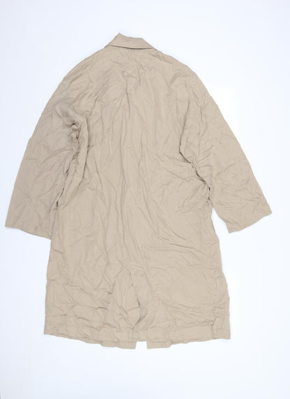 Womens UK Size 12 Zara Beige Trench Coat