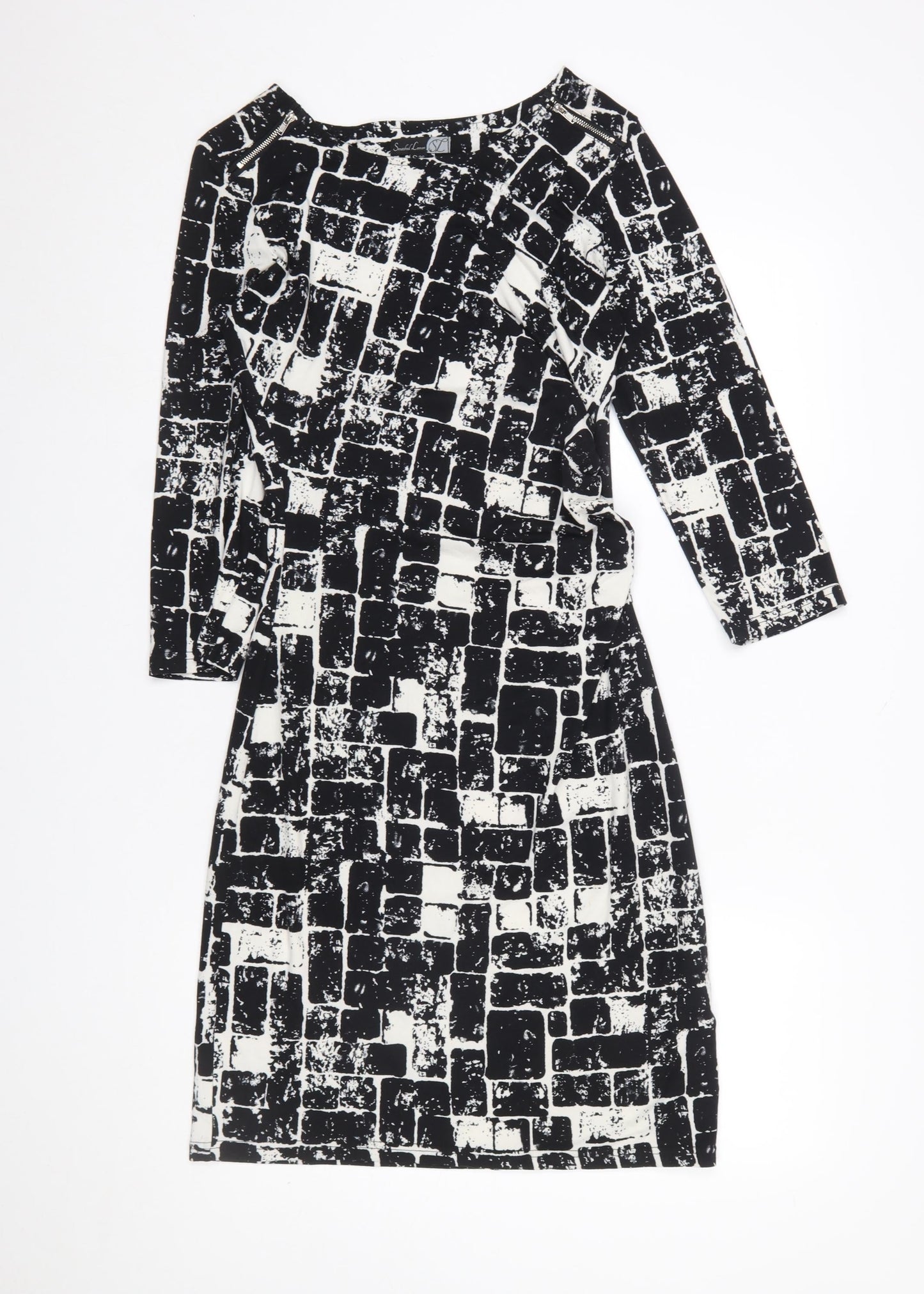 Womens UK Size 10 Smashed Lemon Sheath Dress
