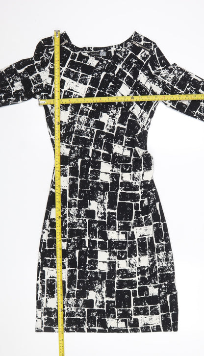 Womens UK Size 10 Smashed Lemon Sheath Dress