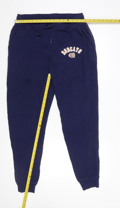 Mens UK Size L Holloway Regular Fit Jogger Blue Trousers