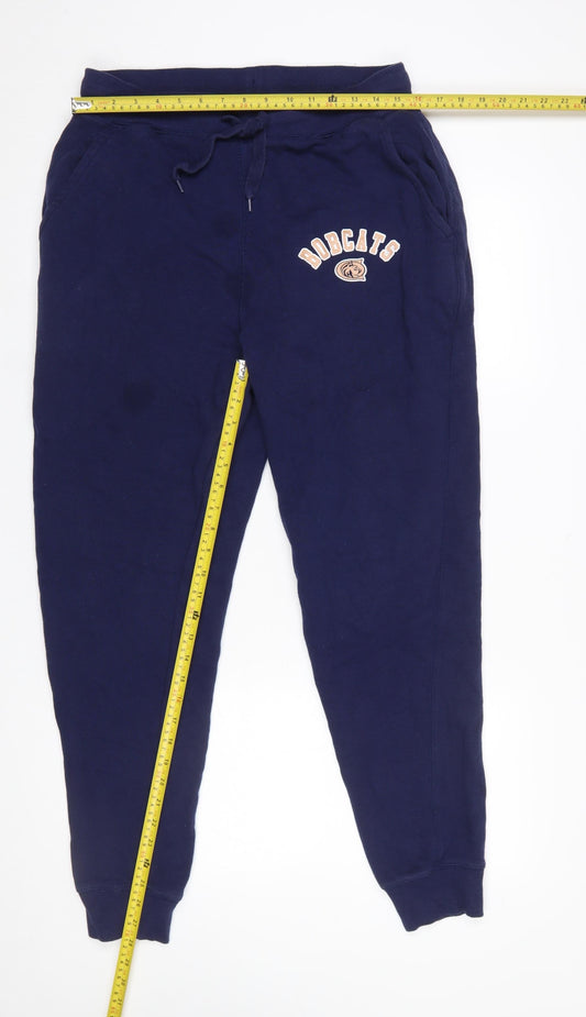 Mens UK Size L Holloway Regular Fit Jogger Blue Trousers