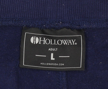 Mens UK Size L Holloway Regular Fit Jogger Blue Trousers