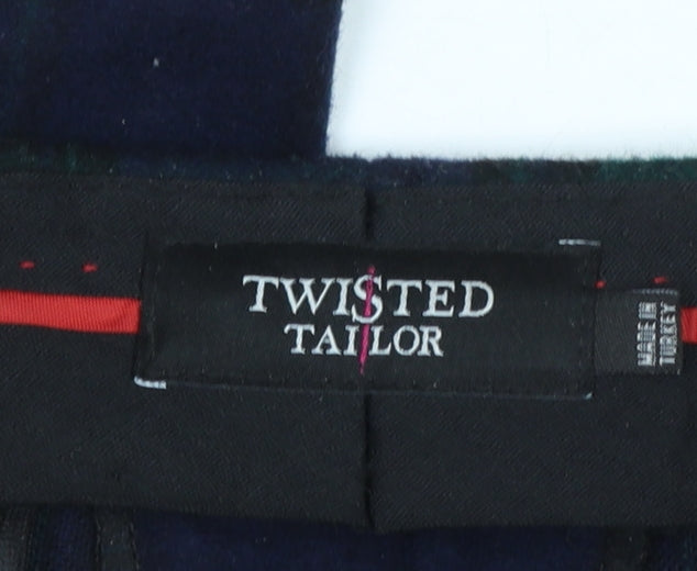 Mens UK Size 30 Twisted Tailor Slim Fit Formal Multicoloured Trousers