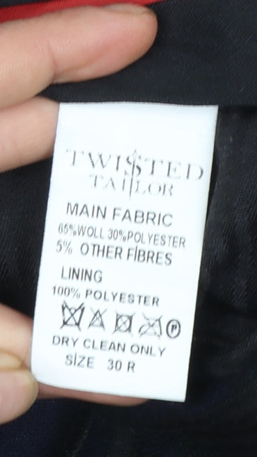 Mens UK Size 30 Twisted Tailor Slim Fit Formal Multicoloured Trousers