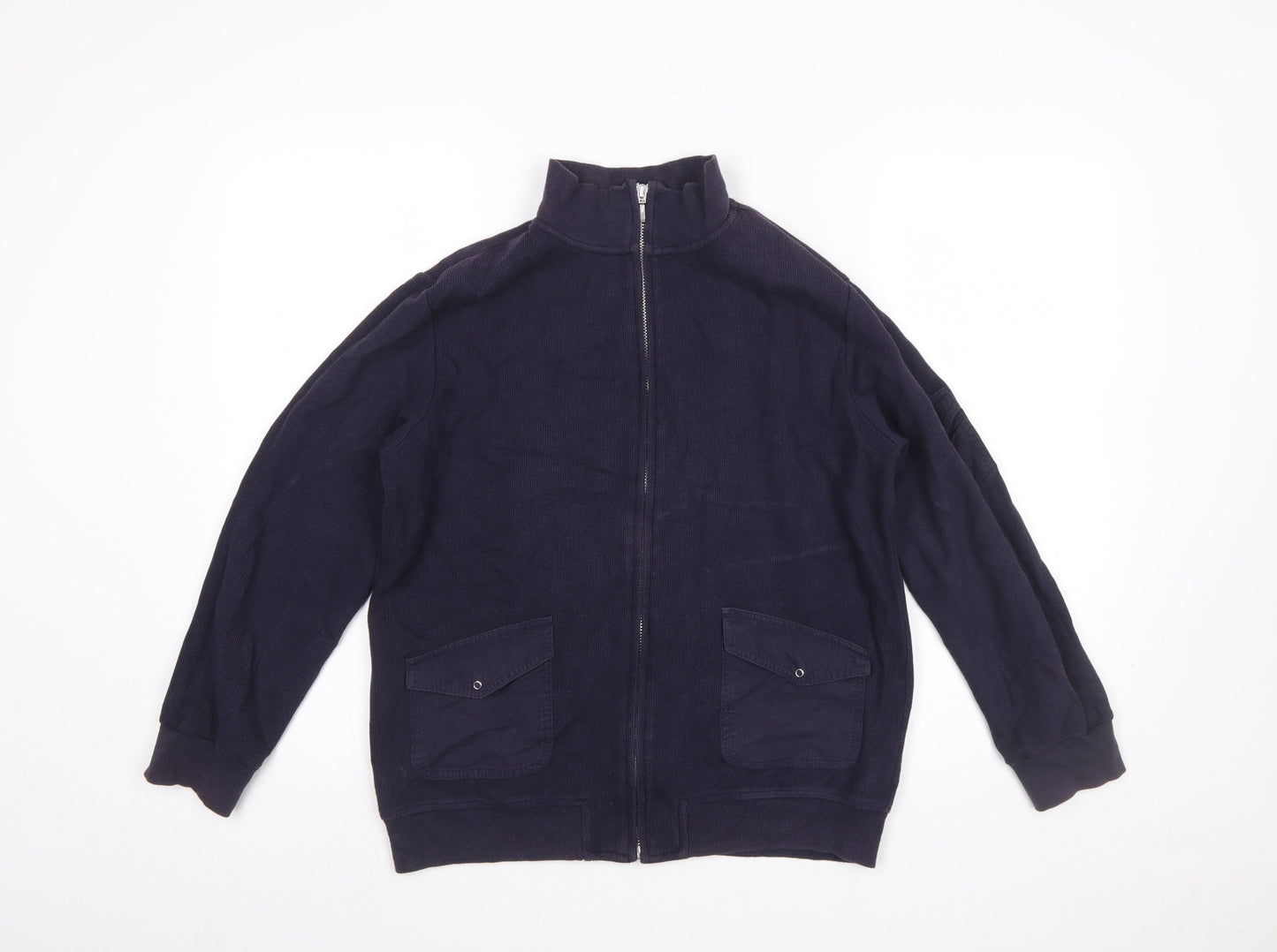 Womens UK Size 12 casualclub Blue Full Zip Jumper