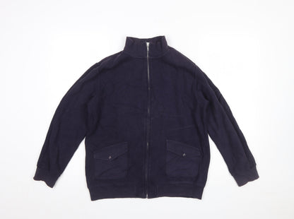 Womens UK Size 12 casualclub Blue Full Zip Jumper