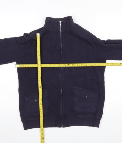 Womens UK Size 12 casualclub Blue Full Zip Jumper