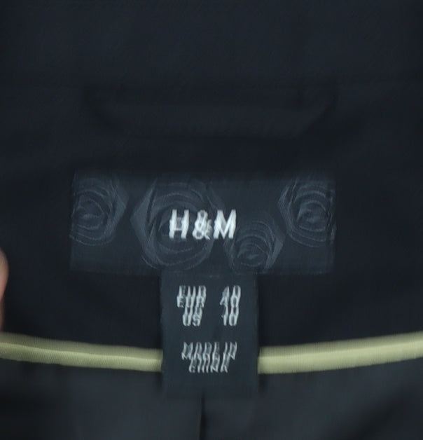 Womens UK Size 12 H&M Regular Black Suit Jacket