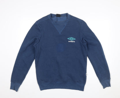 Mens UK Size S Umbro Blue Pullover Sweatshirt