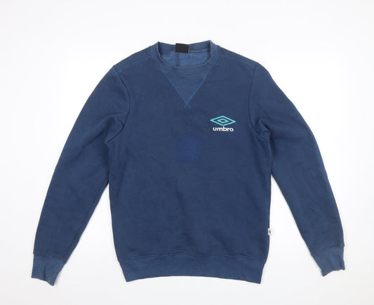 Mens UK Size S Umbro Blue Pullover Sweatshirt