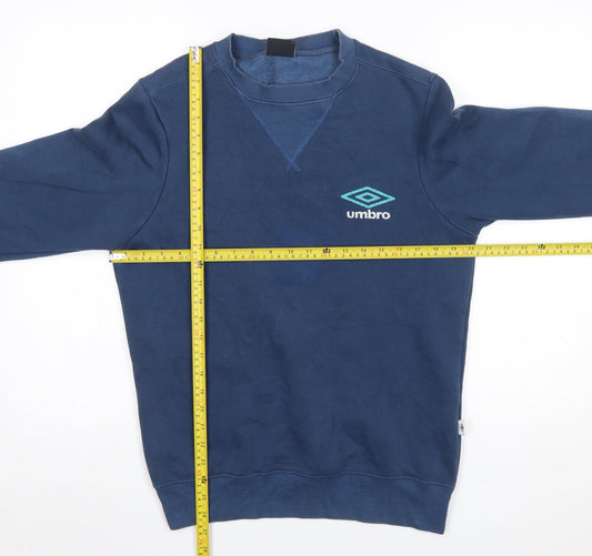 Mens UK Size S Umbro Blue Pullover Sweatshirt