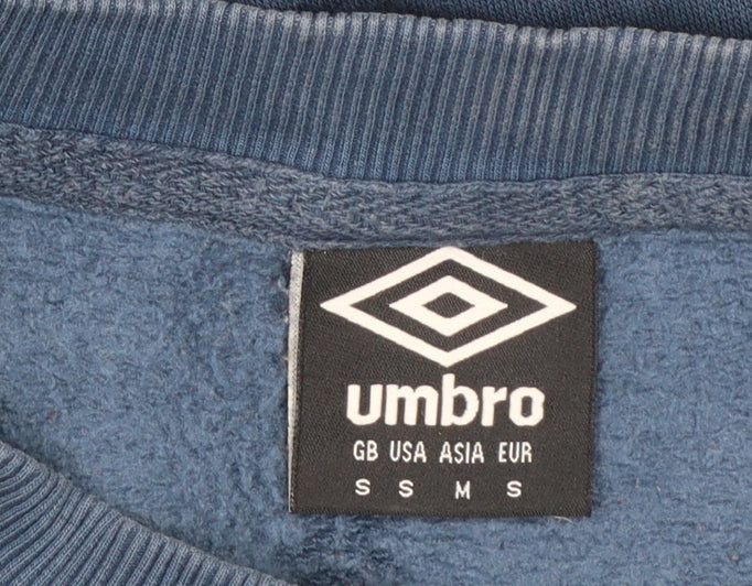 Mens UK Size S Umbro Blue Pullover Sweatshirt