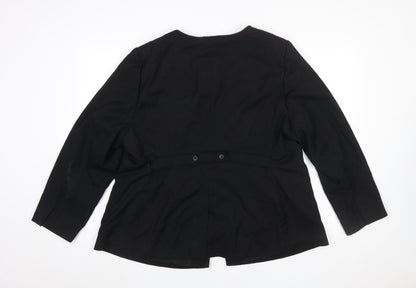 Womens UK Size 20 Marks and Spencer Regular Black Blazer