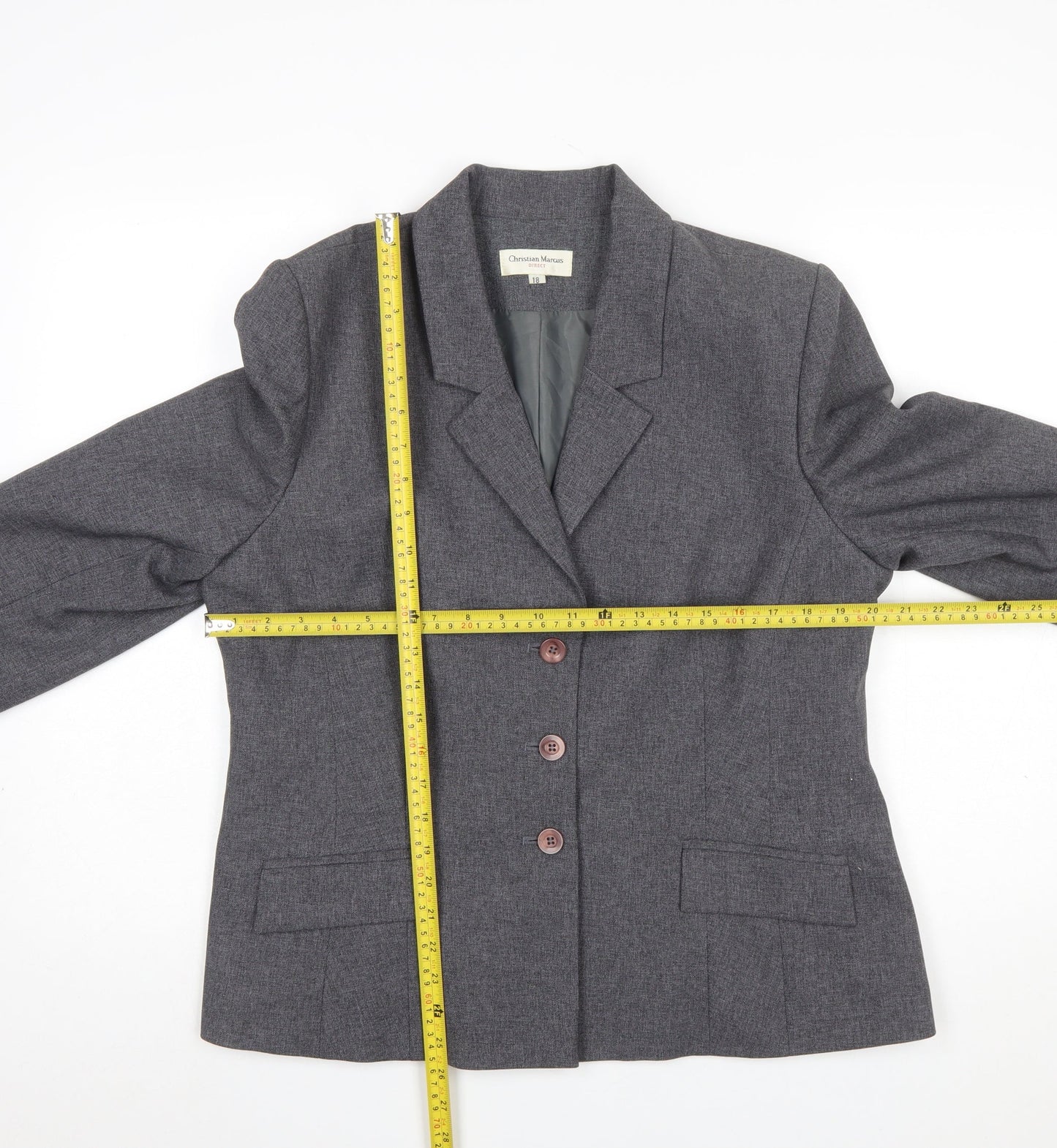 Womens UK Size 18 Christian Marcus Regular Grey Blazer