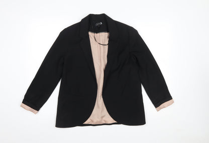 Womens UK Size 10 Topshop Regular Black Blazer