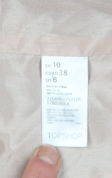 Womens UK Size 10 Topshop Regular Black Blazer
